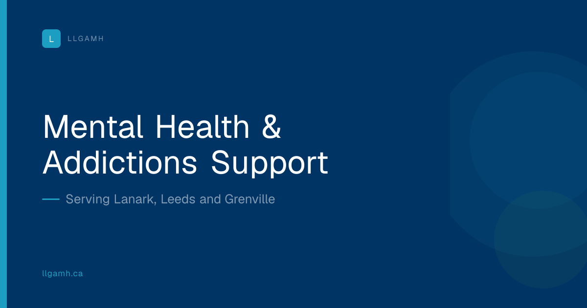 Lanark, Leeds and Grenville Addictions and Mental Health logo
